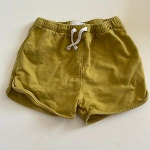 Les Gamins Track Shorts in Citron sz 6-7